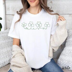 Cute Irish Lucky Tshirt, St Patricks Day Shamrock Shirt, Lucky Tee Gift
